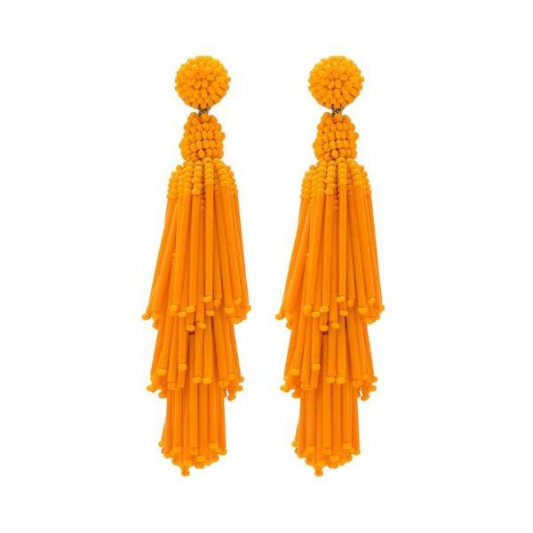 Deepa by Deepa Gurnani Handmade Orange Rain Earrings