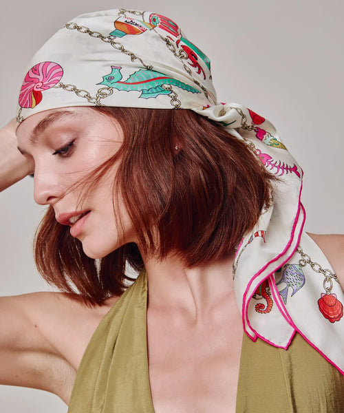 Charmed Life 35" Silk Square Scarf