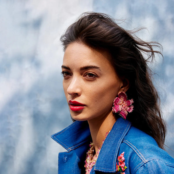 Azealia Earrings Fuchsia