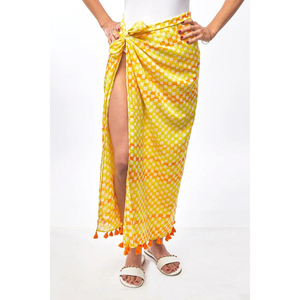 Sunshine Yellow Geo Sarong