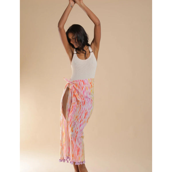 Pink Waves Sarong