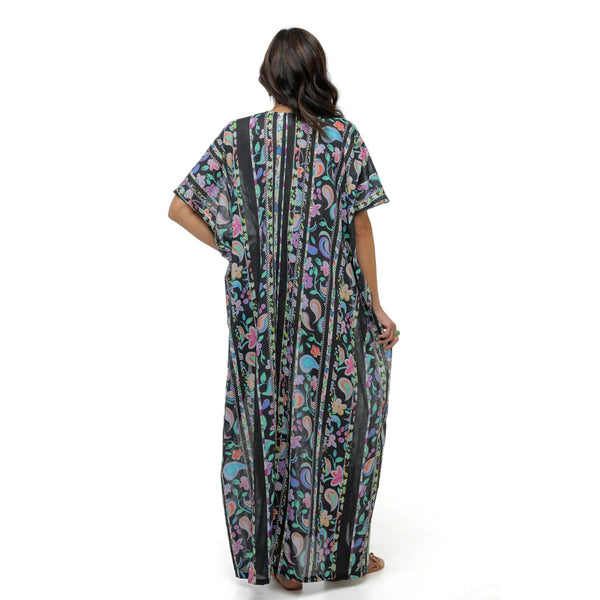 Painted Paisley Maxi Caftan