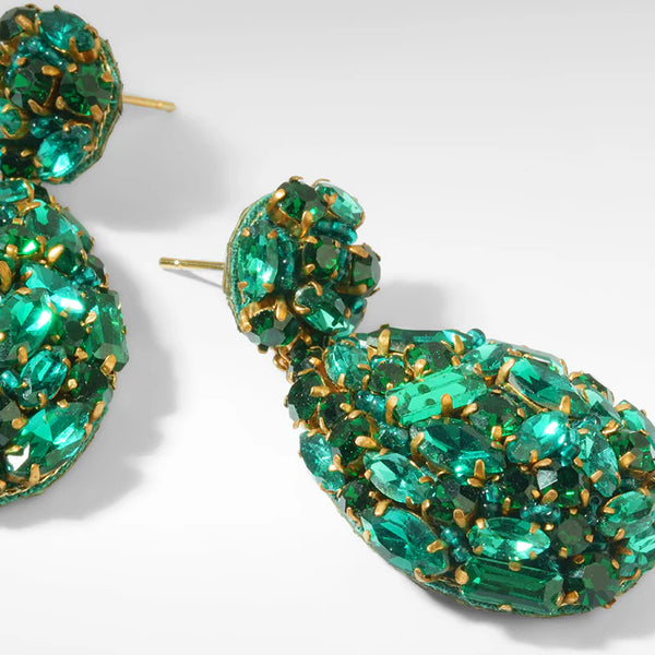 Kim Earrings Emerald