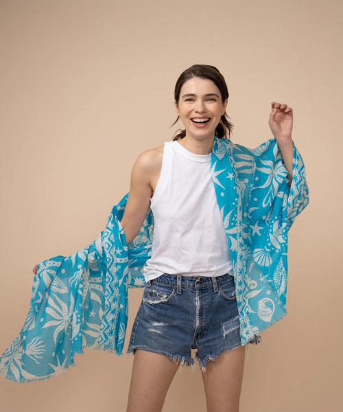 Sea Life Sarong Hawaiian Ocean