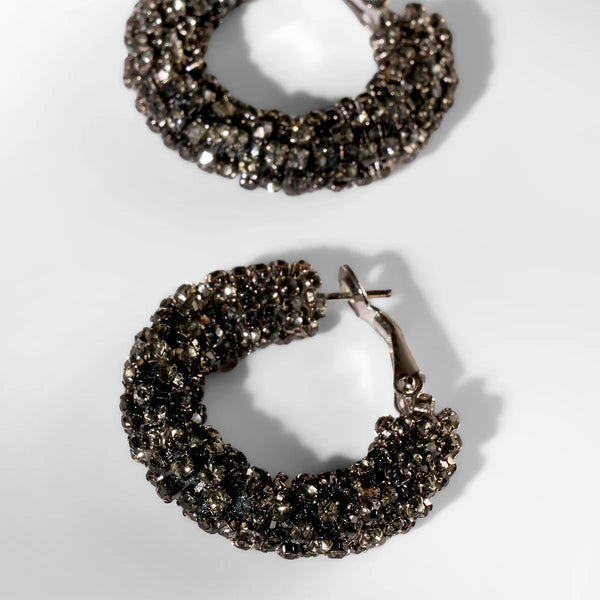 Sosou Earrings Gunmetal