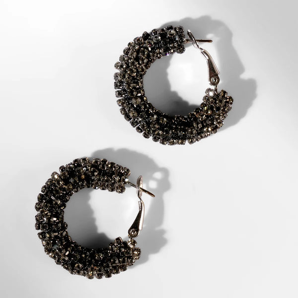 Sosou Earrings Gunmetal