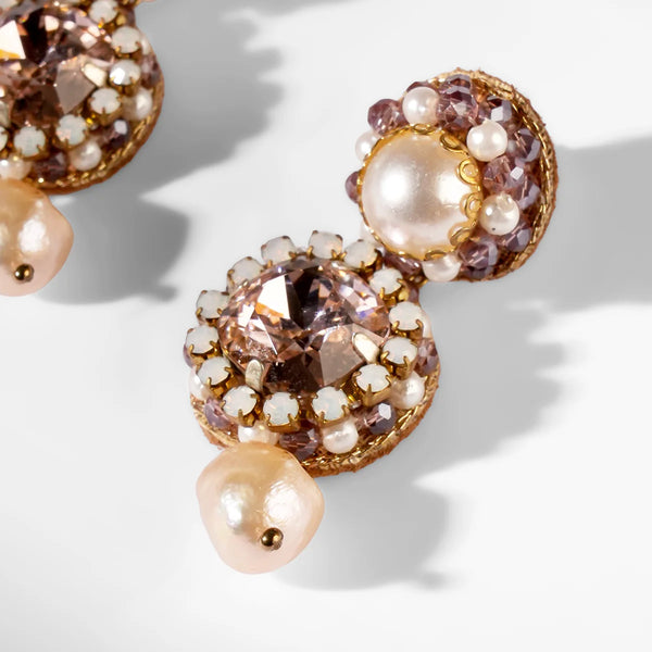 Mukta Earrings Dusty Pink