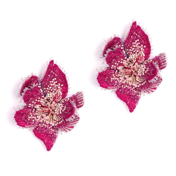Azealia Earrings Fuchsia