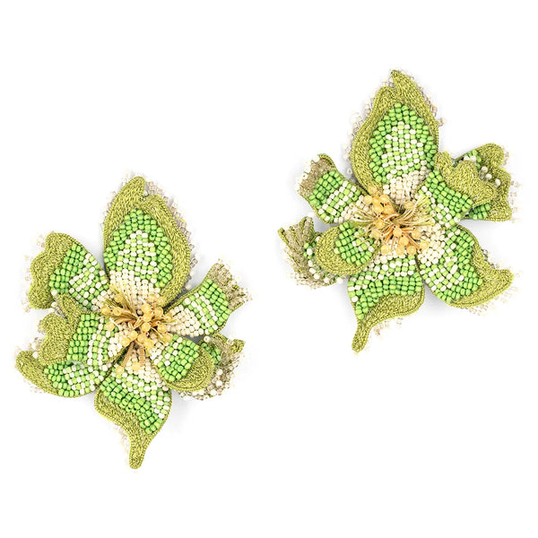 Azealia Earrings Green