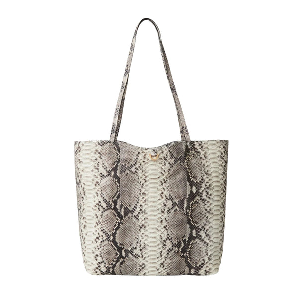 North-South Tote in Mint Python