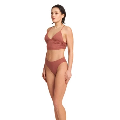 Electra Copper Lurex Tank Swimtop