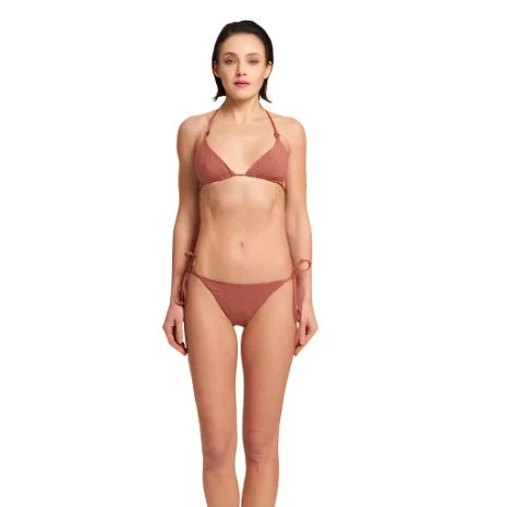 Ischia Copper Lurex Triangle Top