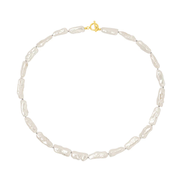 LEIGHTON PEARL NECKLACE WHITE