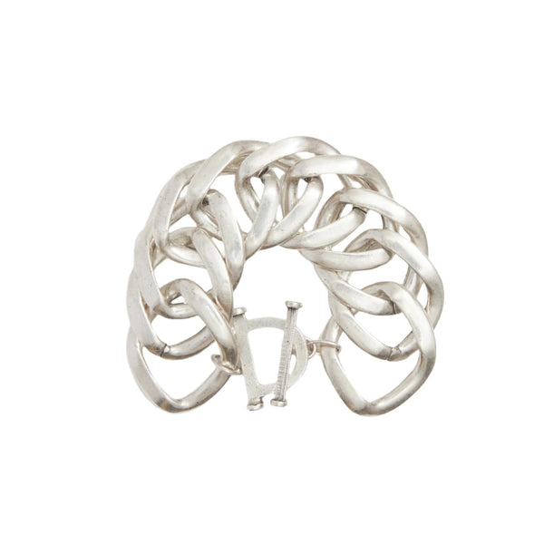 Large Link Bracelet Silver