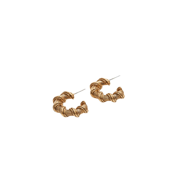 Twisted Hoops Gold