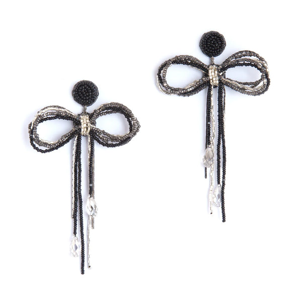 Coquette Earrings Black