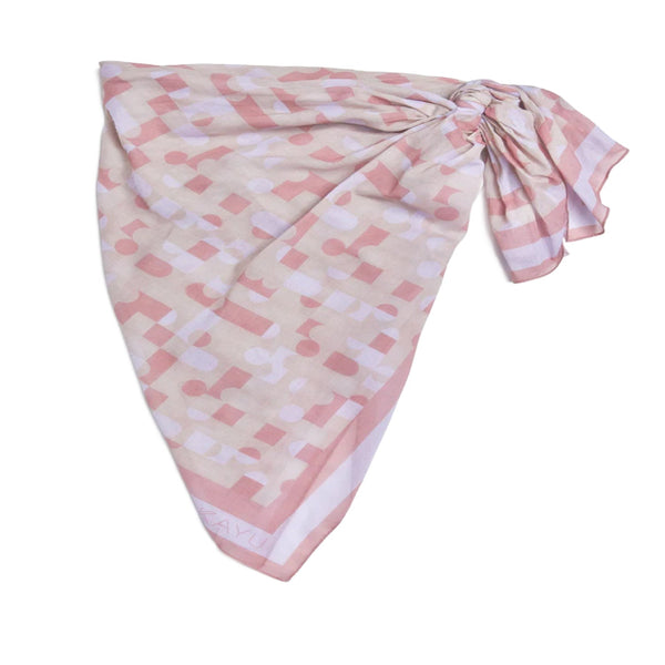 Audra Sarong Scarf Wrap Pink