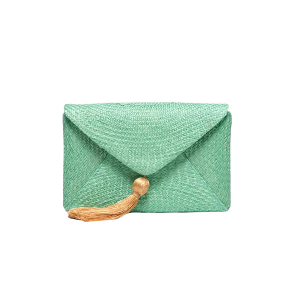 Cassia Straw Clutch Bag