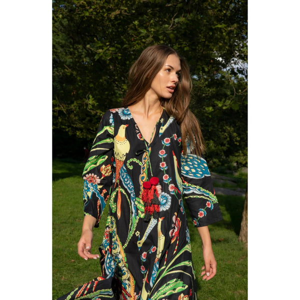 Tropical Raven Birds Tunic