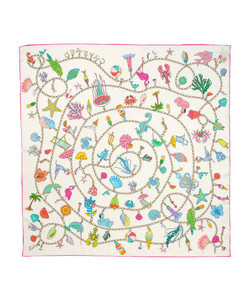 Charmed Life 35" Silk Square Scarf