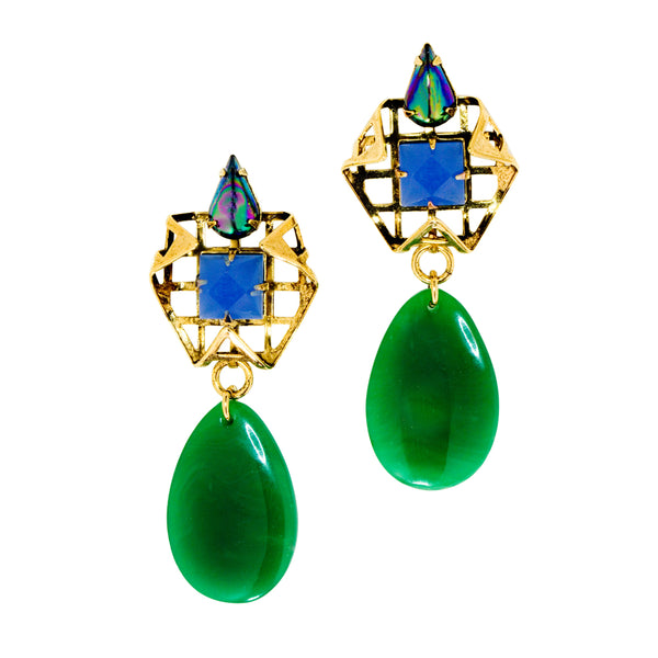 Jade Drop Earrings