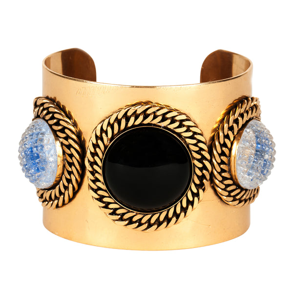 Triple Stone Cuff Bracelet