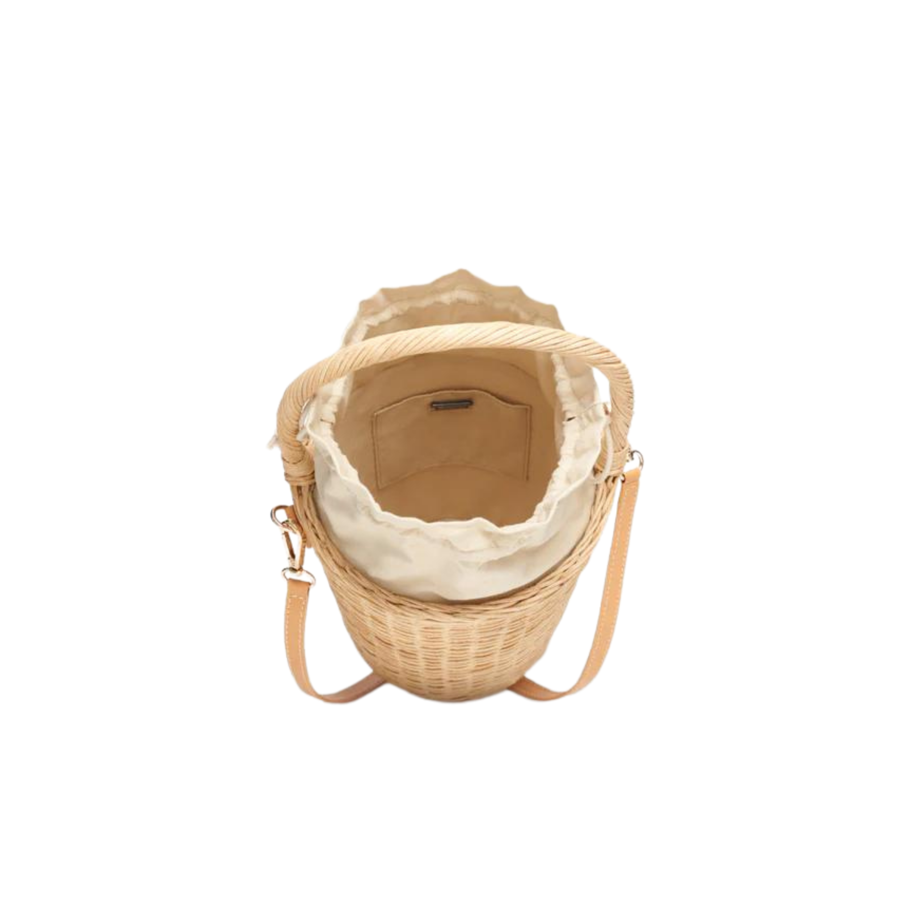 revisited matters market basket bag with detachable lid | Garmentory