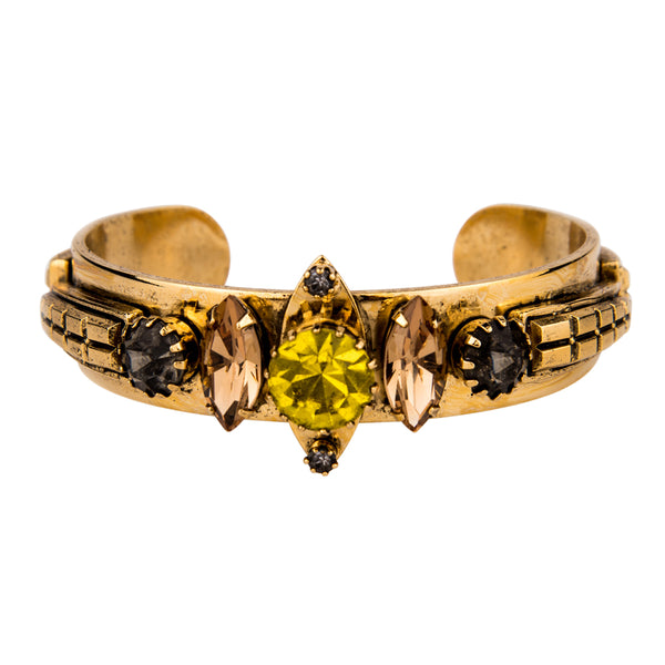 Keystone Crystal Cuff Bracelet