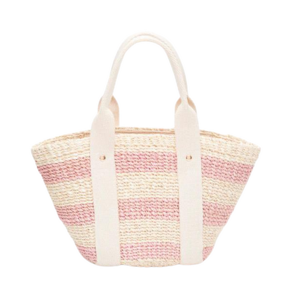 Mini Merritt Woven Straw Tote