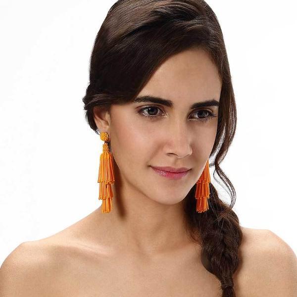 Deepa by Deepa Gurnani Handmade White Rain Earrings