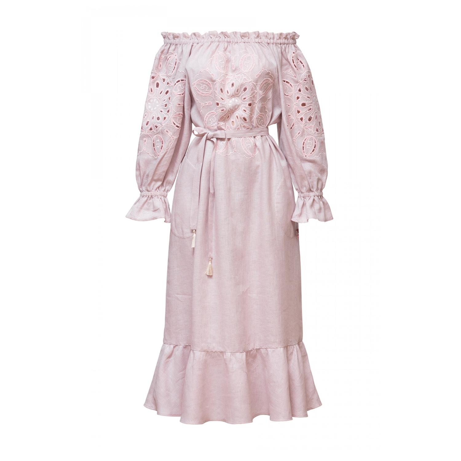 Bali Long Dress in Powder Pink Bali Long Dress in Powder Pink
