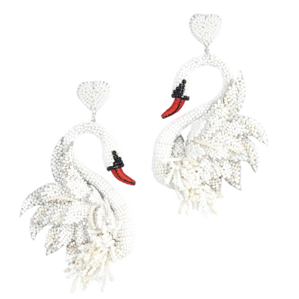 Swan Earrings