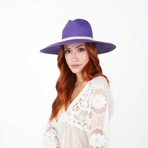 The ROSA Purple Panama Hat