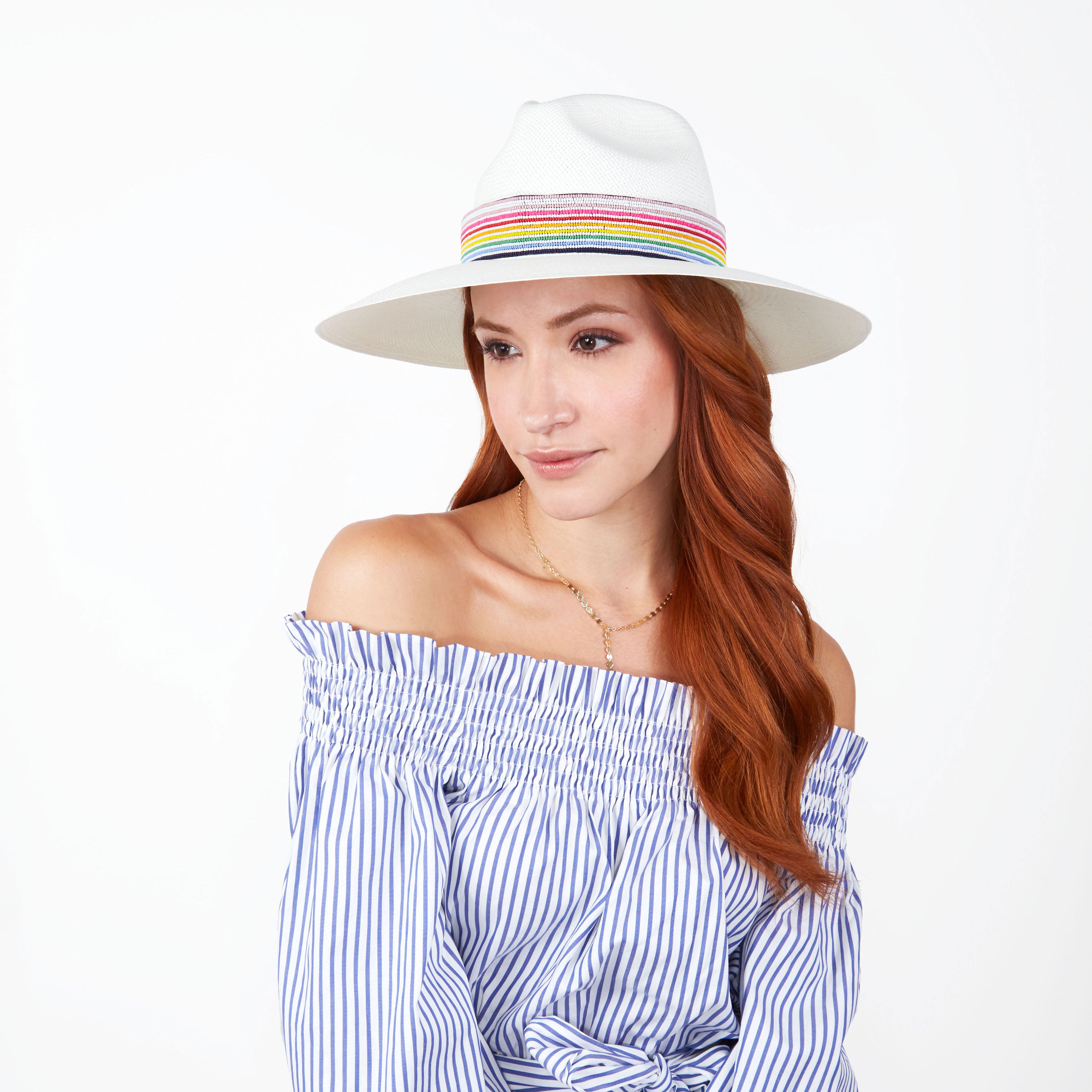 Waikiki Rainbow Panama Hat