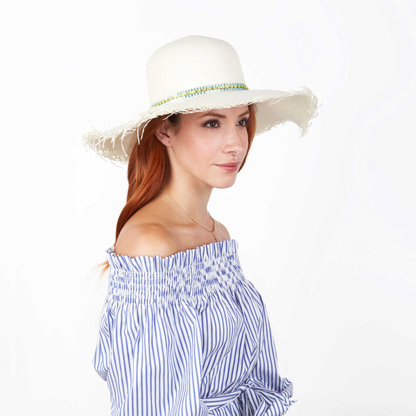 The Bonafacio Frayed Edge Panama Hat