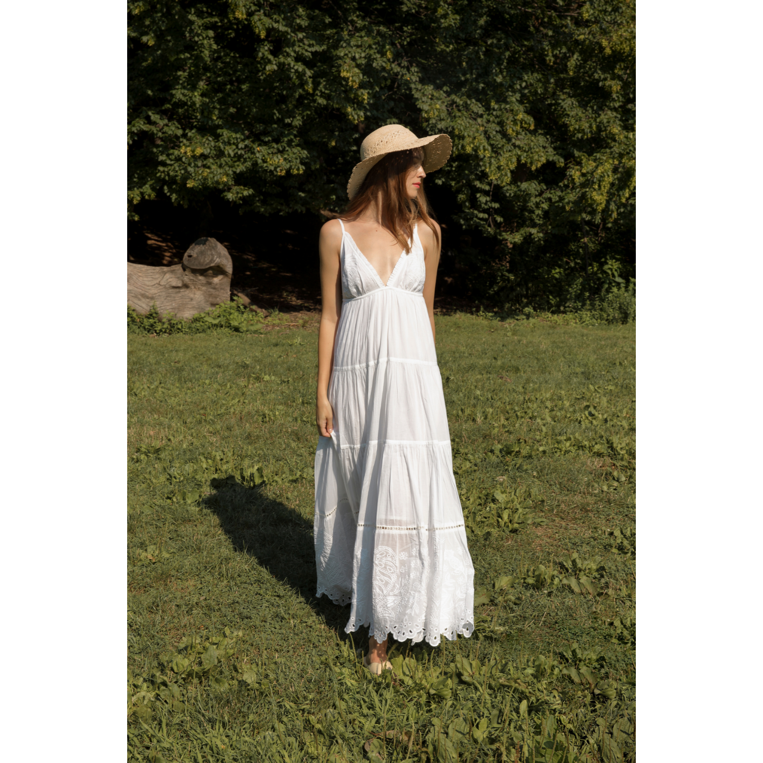 luana maxi dress Luana floral-print ruched silk maxi dress - black