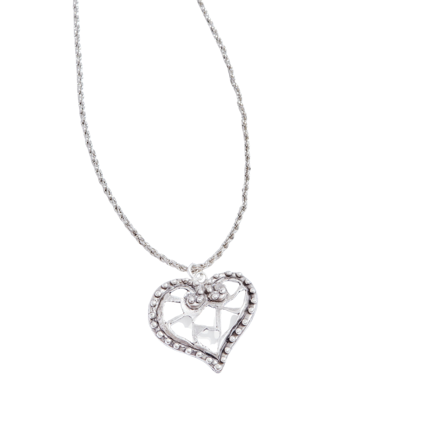 Puzzle Piece Heart Necklace