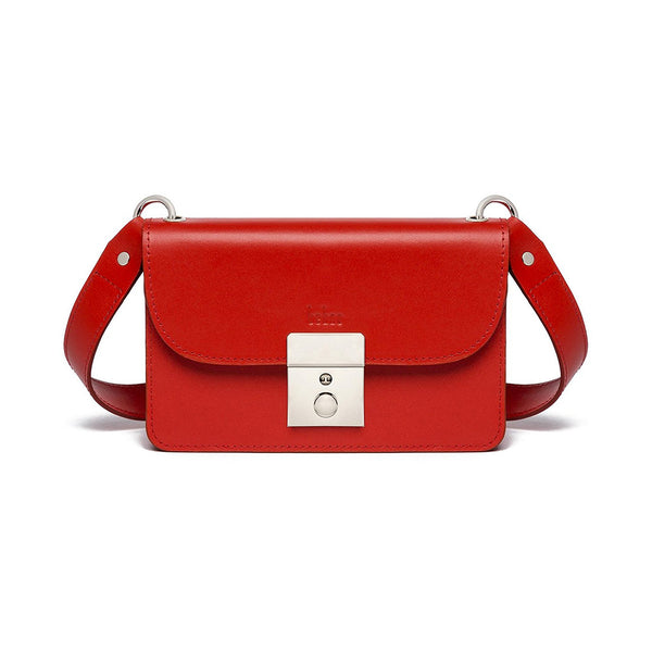Amanda Red Leather Belt Bag