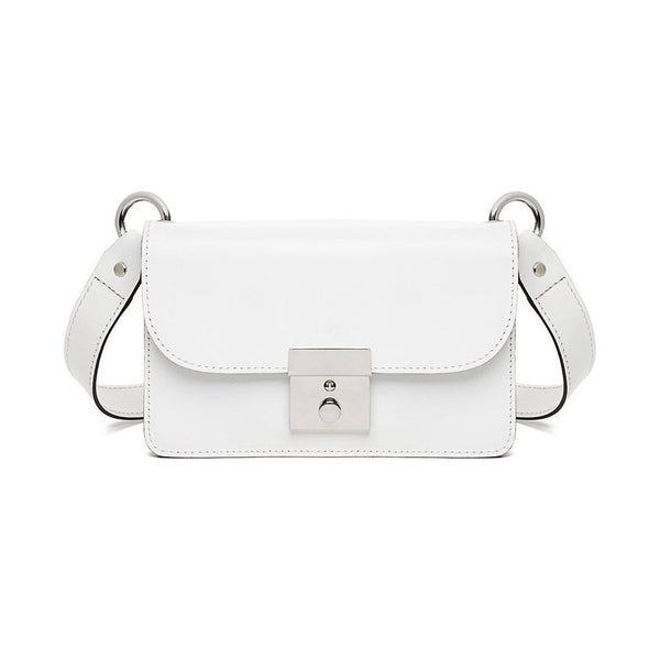 Amanda White Leather Belt Bag