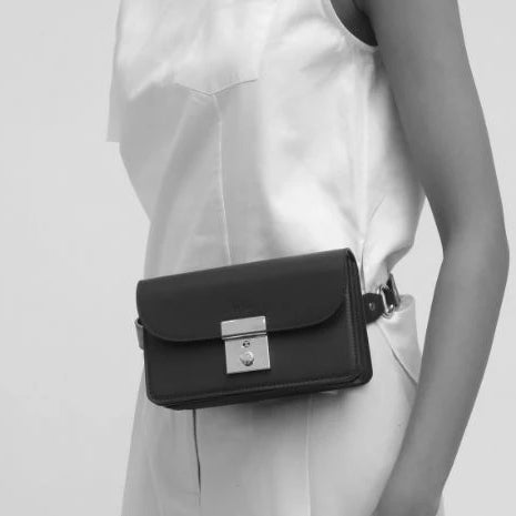 Amanda White Leather Belt Bag