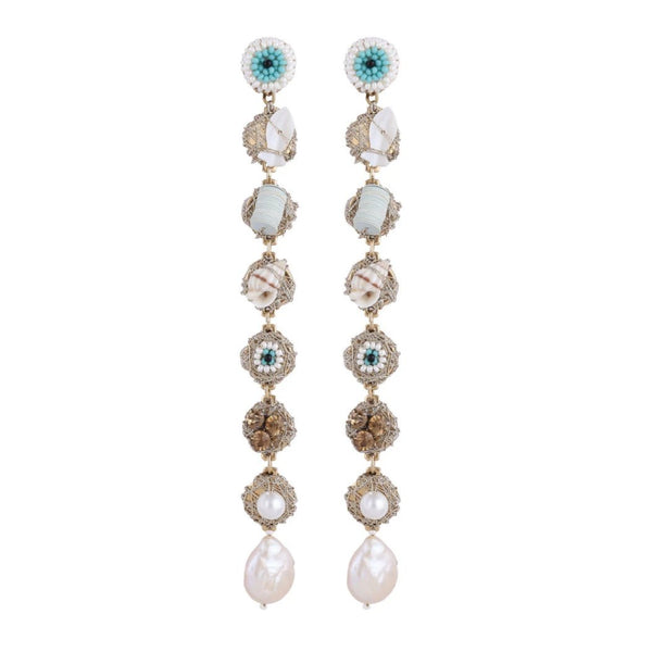 Deepa by Deepa Gurnani Handmade Nikkie Earrings Ivory