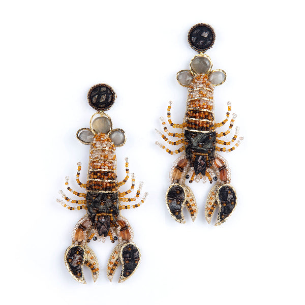 Handmade Lobster Post Earrings