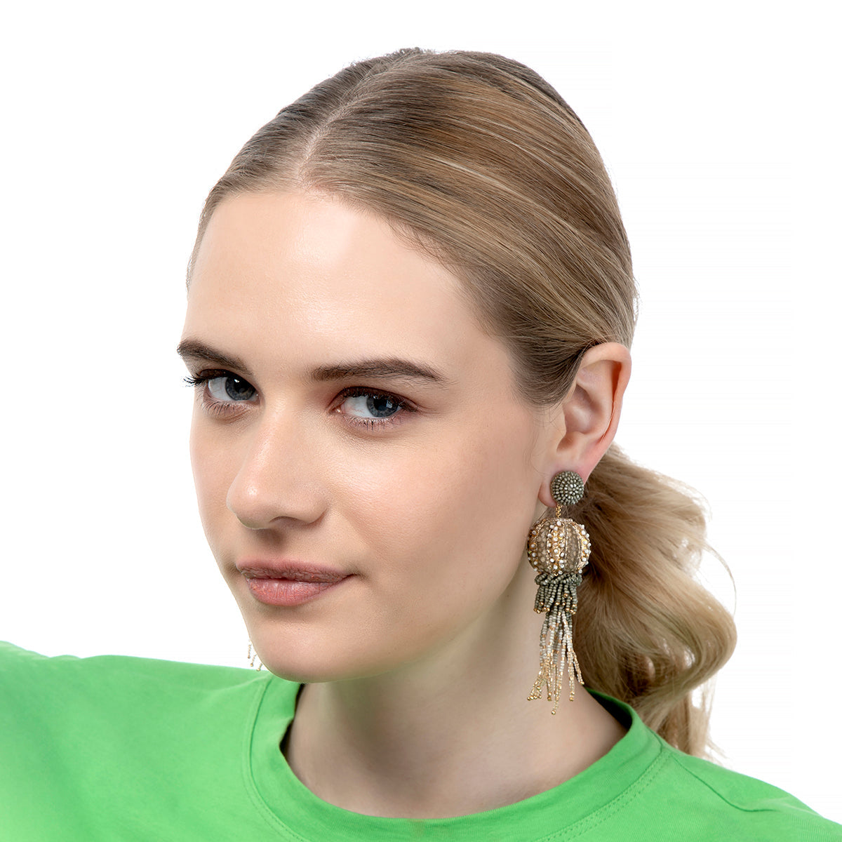 Model wearing Jelly Earrings