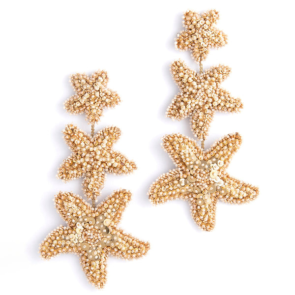 Deepa Gurnani Marina Earrings in Dusty Pink color