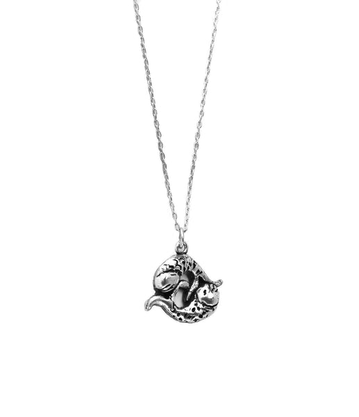 Koi Fish Necklace Silver