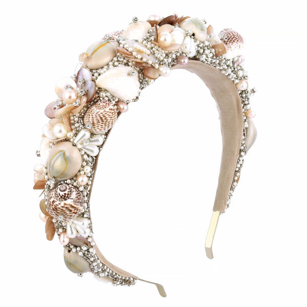 Deepa by Deepa Gurnani Handmade Tanni Hard Headband Ivory