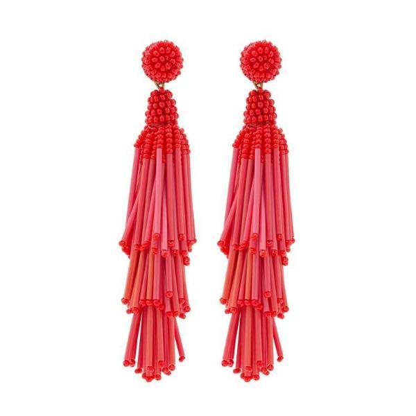 Deepa by Deepa Gurnani Handmade Red Rain Earrings