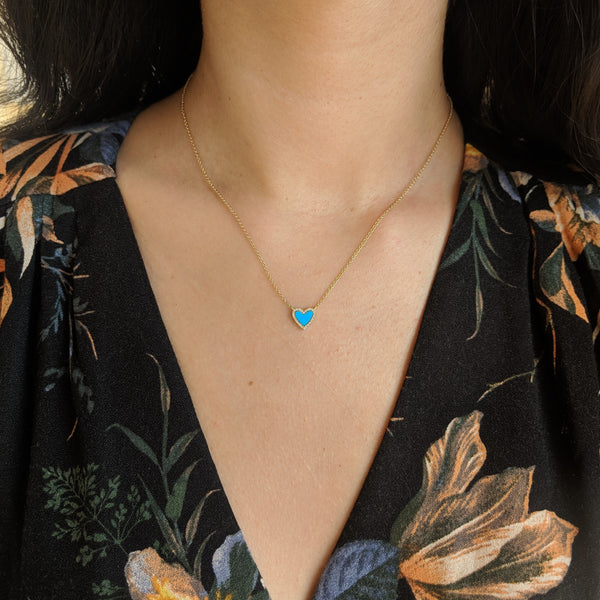 Turquoise Heart Necklace