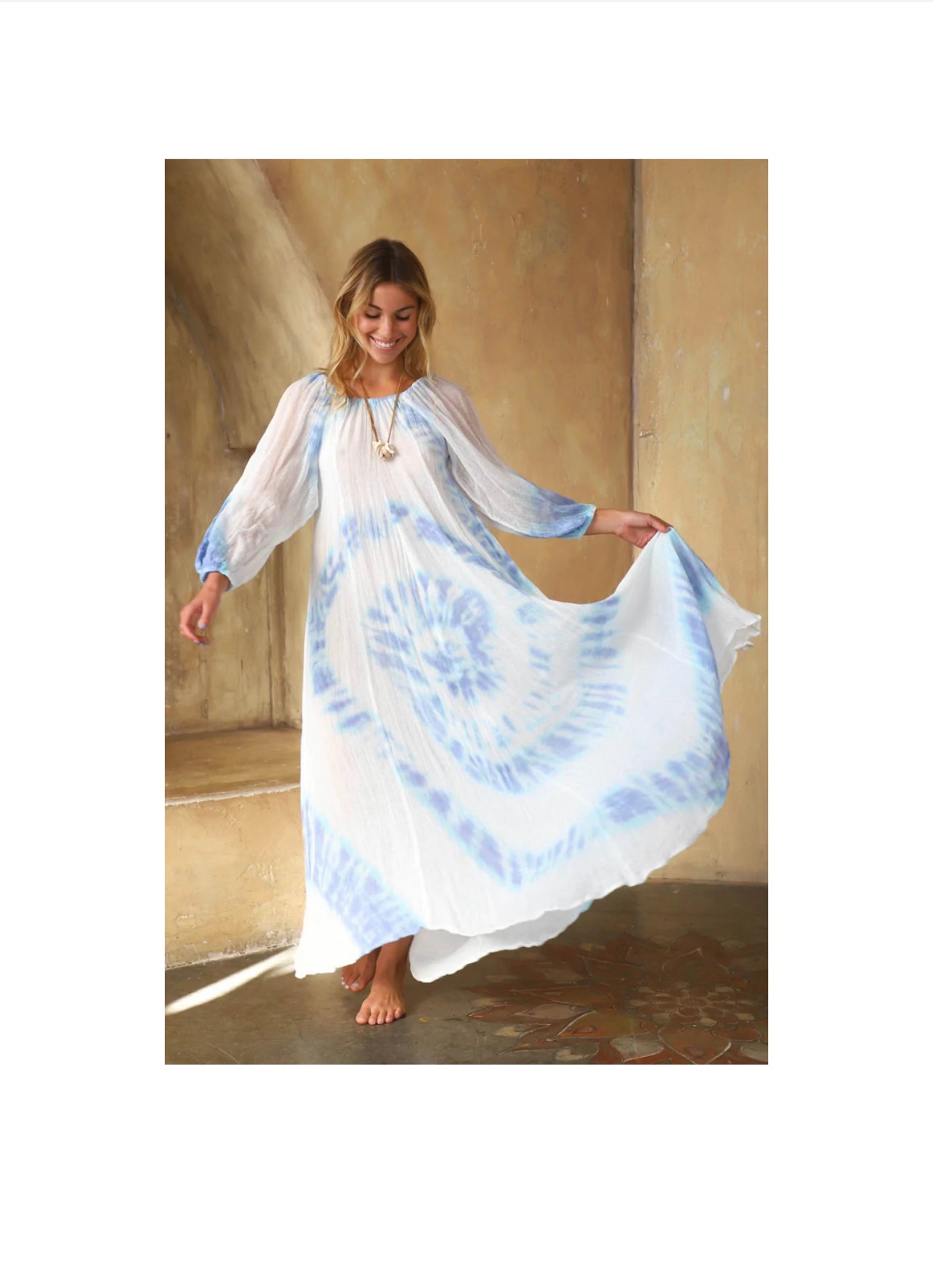 Tie Dye Sea Gate Maxi Dress Tie Dye Sea Gate Maxi Dress