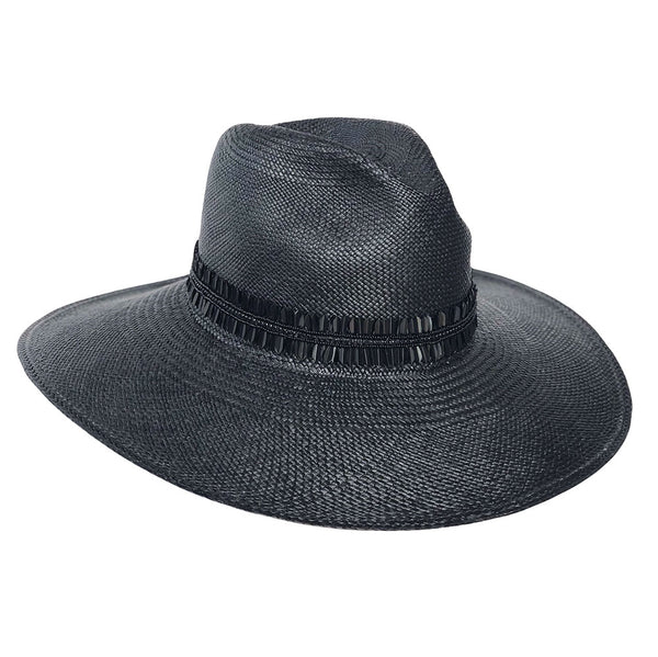 The Crete Black Panama Hat